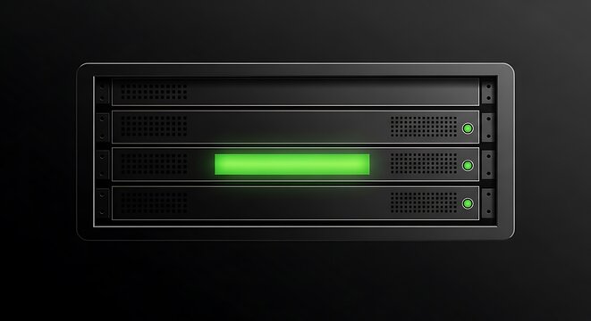 Modern laptop screen displaying green progress bar.
