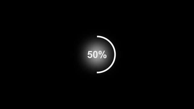 30 Percent Discount Sale Promotion Glowing Neon Circle Percentage Sign Dark Background Contrast Marketing Concept