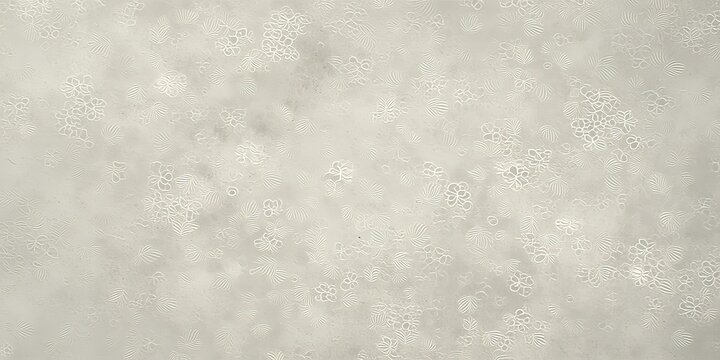 Light Gray Textured Background Full Frame Subtle White Floral Leaf Patterns Scattered Etched Linear Designs Rough Matte Stone Like Warm Monochromatic