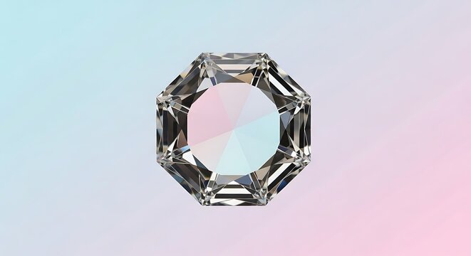 Diamond solitaire engagement ring on white background.