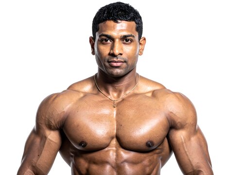 Muscular Man Portrait.
