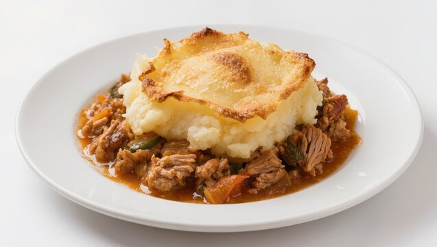 Gourmet Meal Served on White Plate