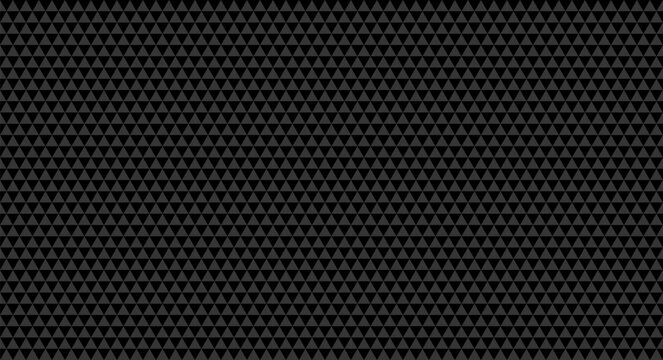 Seamless dark gray geometric pattern with repeating triangles, creating a modern carbon fiber or metallic texture