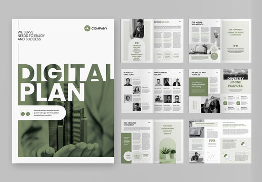 Digital Plan Brochure Layout