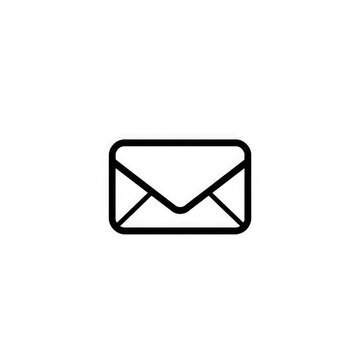 e mail icon with transparent background PNG and JPEG image
