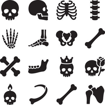 Black silhouette of diverse activities, sports, and on white background, black silhouettes
