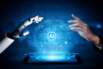 A generative AI assistant showcases its core processing unit. This interface demonstrates the...
