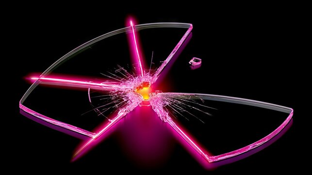 Glowing Neon Ring Abstract 201