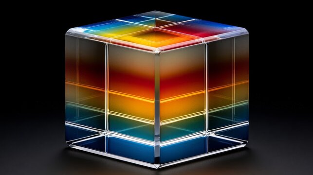 Glass Prism Rainbow Refraction 310