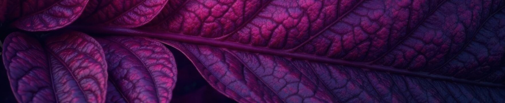 Intricate dark purple spathiphyllum leaf veins Abstract tropical backdrop , deep, foliage, hue