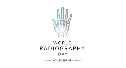 Fototapeta premium Hand X Ray Image for World Radiography Day.