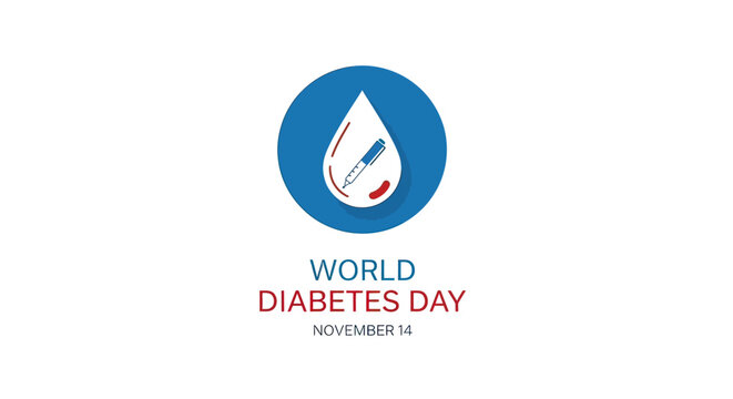 World Diabetes Day Logo Design Element.