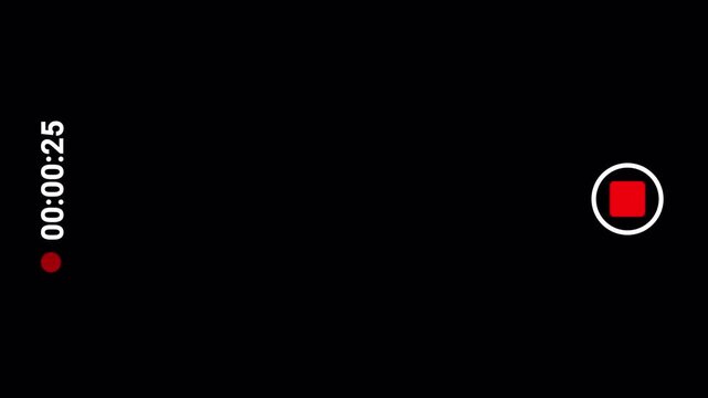 Camcorder Mobile Phone Recording Screen Overlay Transparent Background 4K