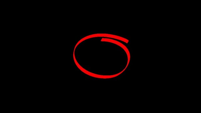 A red circle with a line through it on a black background symbolizing error or prohibition