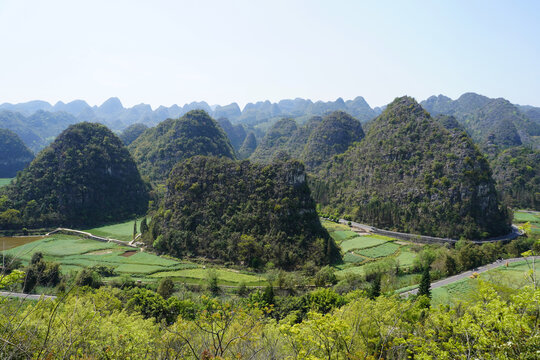 Wanfenglin (Forest of Ten Thousand Peaks) is a breathtaking national park in Xingyi, Guizhou, China. It features one of the world's most stunning karst landscapes, with nearly 20,000 cone-shaped limes