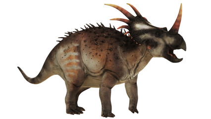 Toy triceratops model with detailed texture © Ilie