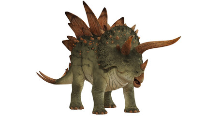 3D rendering of a horned dinosaur in vibrant detail © Ilie