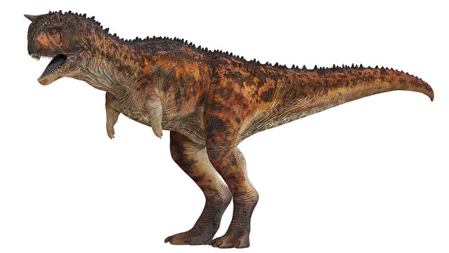 Realistic model of a fierce carnivorous dinosaur