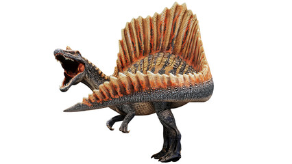 Spinosaurus with dramatic dorsal sail highlighted. © Ilie