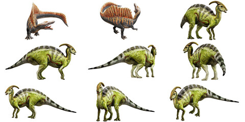 Collection of prehistoric dinosaur figurines © Ilie