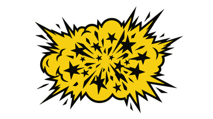 Explosion Comic Book Style Vector Element © Vertu