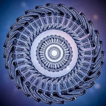 Close up view of a mechanical gear assembly.
