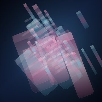 Flat design smartphone with app icons on dark background