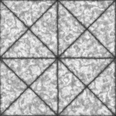 Fototapeta premium Green Speckled Tile and Displacement Map Comparison