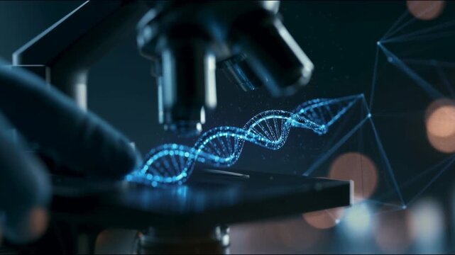 Microscope and Digital DNA Molecule
