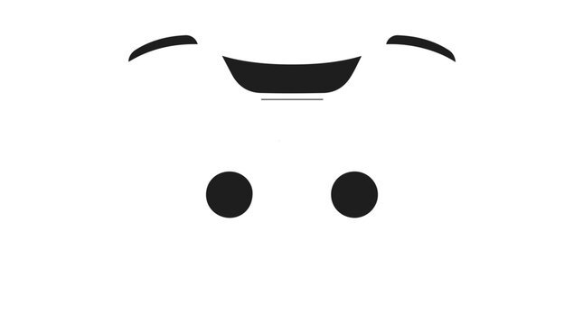 Black game controller icon on white background