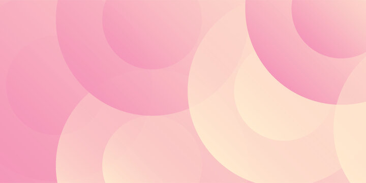 Vector background modern minimalist pink and yellow gradations circle effect modern