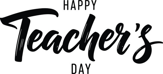 Fototapeta premium Happy teacher's day greeting