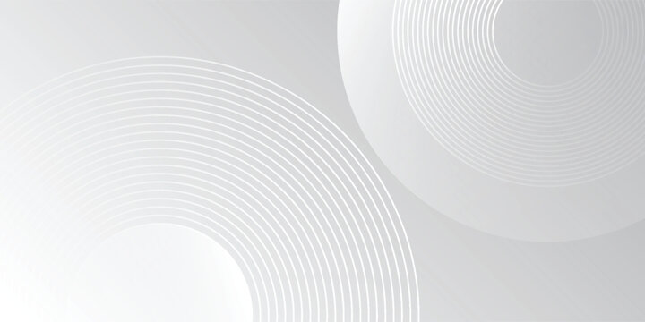 Modern circle and clean light box space vector design background simple abstract modern art