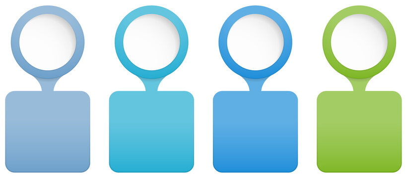 Infographic template with 4 elements