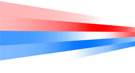 Obraz premium Abstract red and blue flowing wave background with dynamic ribbon curves for modern corporate design