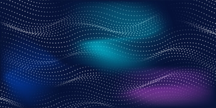 Abstract light point Hi-tech digital technology concept. High tech computer illustration simple