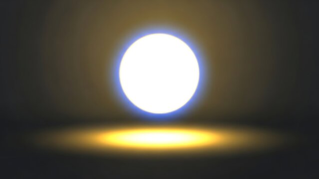 Blurred sun shining through window glass.