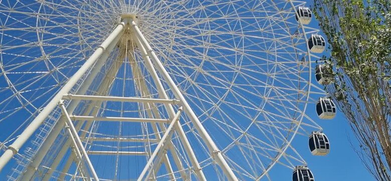 Large Ferris Wheel in a City Park, Kyzylorda, Kazakhstan