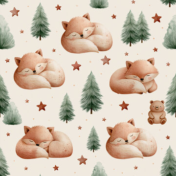 christmas seamless pattern with gingerbread cookies