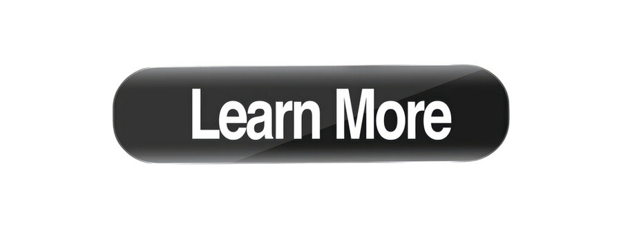 Glossy Black Learn More Capsule Button Blank Rounded Banner