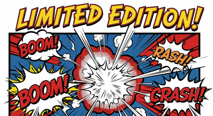 Limited Edition Comic Book Explosion with Sound Effects © Cendol