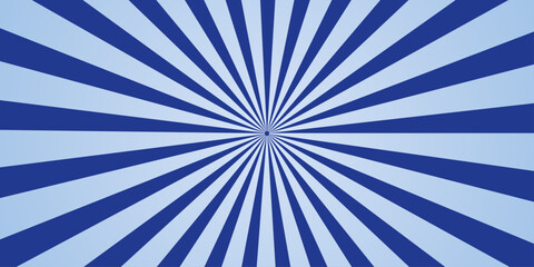 Radiating blue and light blue beams emanate from a central point, creating a striking radial burst pattern, evoking a sense of energy and dynamism. © Asad Visuals