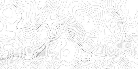 Fototapeta premium Topographic line contour map background, geographic grid map. Abstract vector illustration. Contour vector map. 