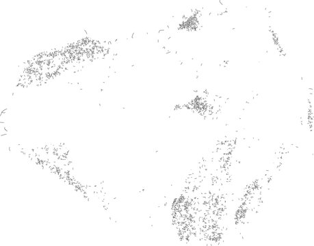 Abstract scatter plot of data points