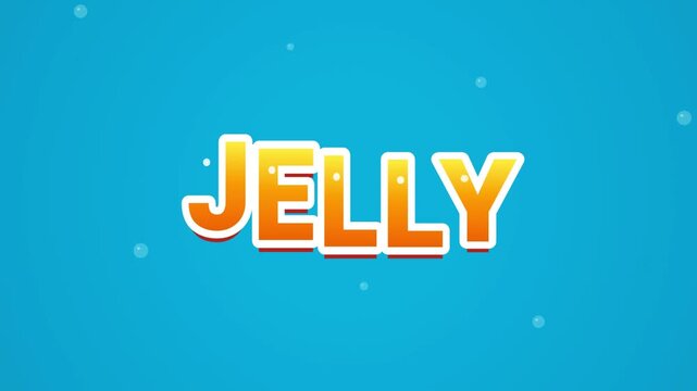 playful jelly bounce bubble animation