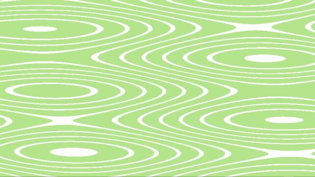Abstract lime green concentric ripple pattern on a light background with overlapping circular wave forms