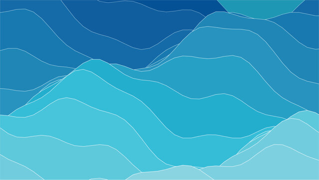 Abstract blue liquid wave topography background