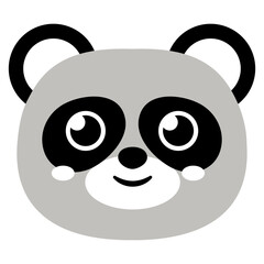 Fototapeta premium Cute Animal Head Sticker