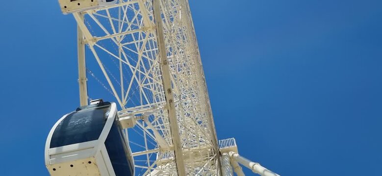 Large Ferris Wheel in a City Park, Kyzylorda, Kazakhstan