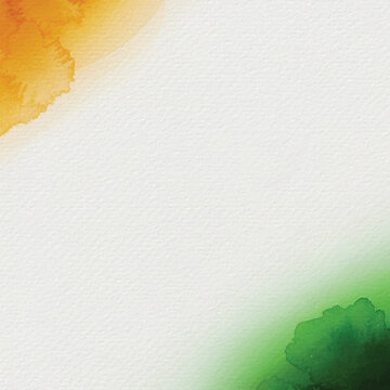 Abstract watercolor background representing indian flag colors